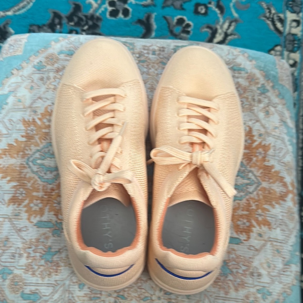 Rothy's Cream Sneakers Minimalist Design